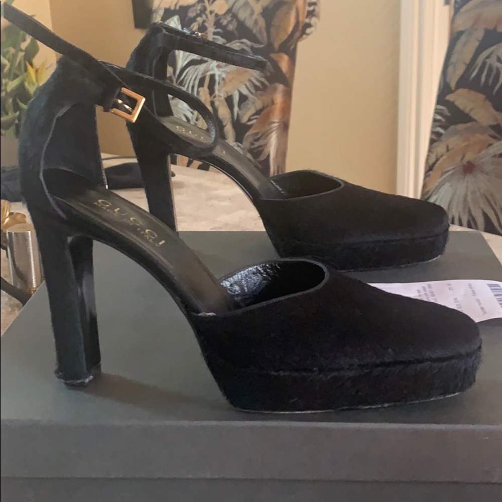Gucci brush calf platform heels - Picture 4 of 7